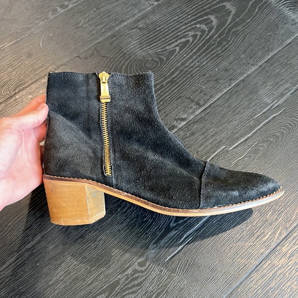 Report Signature Zip Up Suede Booties - Picture 2 of 6